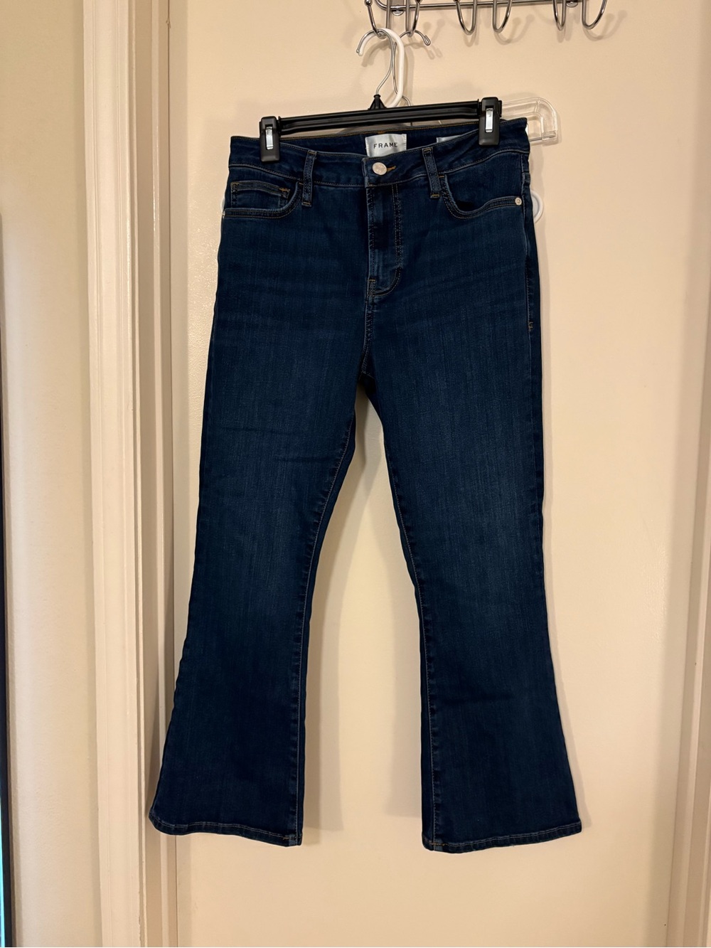 Frame Denim Dark Indigo Flare Jeans le croo size 29